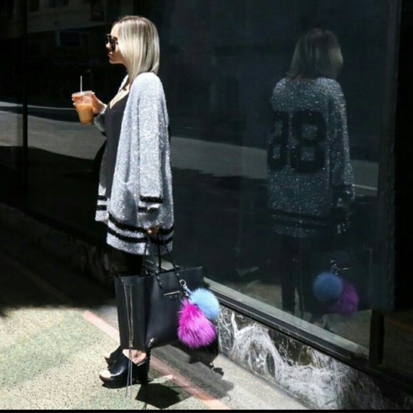 Oversized silver cardigan - Picture 5 of 5